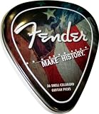 Fender Make History Pick Tin - 36 Shell Celluloid Guitar Picks