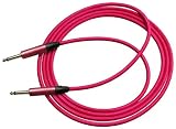 Rapco Horizon Pretty N Pink 18 ft. Neon Pink Guitar Cable with Neutrik
