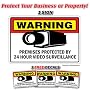 SECURITY SURVEILLANCE SIGNS 1 Sign & 3 Free Decal video
