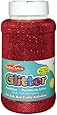 Creative Arts by Charles Leonard Glitter, 16 Ounce Bottle, Red, 1 Each  (41130)