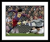 Ronaldinho FC Barcelona - Goal Scoring - Framed 8x10 Photograph