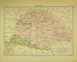 MAP HUNGARY EUROPE POLITICAL DIVISIONS BRITANNICA NINTH