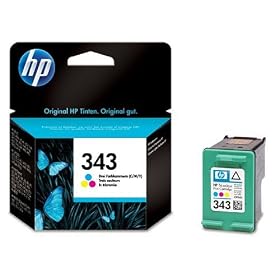 HP Original C8766EE  Ink Cartridge No 343 Tri-colour (7ml)