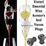 Vinturi Essential White and Black Wine Aerator's With Vacum Plugs