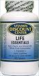 Life Essentials Multvitamin Minerals and Whole Foods by Vitamin Discount Center - 180 Tablets