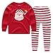 CNBABY Boys Santa Claus Outfit Christmas Sweatshirt & Pants Set