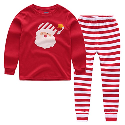 CNBABY Boys Santa Claus Outfit Christmas Sweatshirt & Pants Set