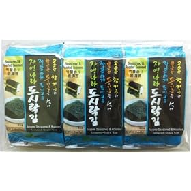 Roasted Seasoned Seaweed: 3 Individual Packs