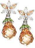 Cubic Zirconia Briolette Drop Earrings by Margot Townsend