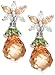 Cubic Zirconia Briolette Drop Earrings by Margot Townsend