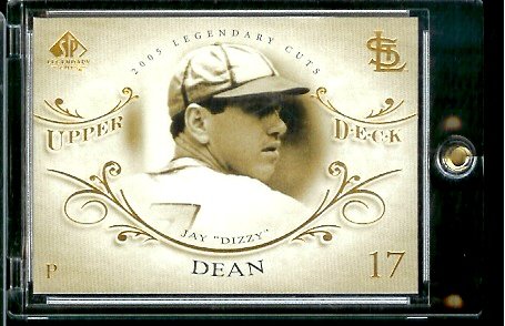 2005 Upper Deck Legendary Cuts # 17 Dizzy Dean St. Louis Cardinals Baseball Card