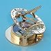 Brass Pocket Sundial Compass with Leather Case