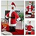 Christmas Santa Suit Hat Wine Bottle Wrap Cover Topper Pouch Bag