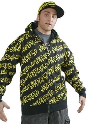 Famous Stars and Straps Chips are Down Zip Up Hoodie Size: XL