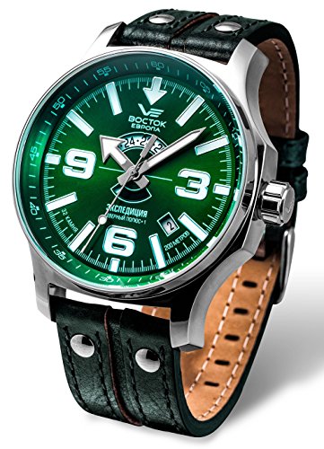 Vostok Europe Expedition North Pole Men's 31J Automatic Watch Green 2432/5951276