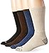 Dickies Men's Split Rib Moisture Control Crew Socks, 4 Pair