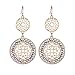 Girl Era Gourd Shape Mutil Rhinestone,Filigree Flowers Round Drop Earrings
