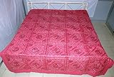 Embroidery Work Brocade Work Cotton Bed Sheet Bedspread