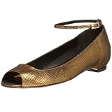 Hollywould Women's Brown Lizard Jodi Flat