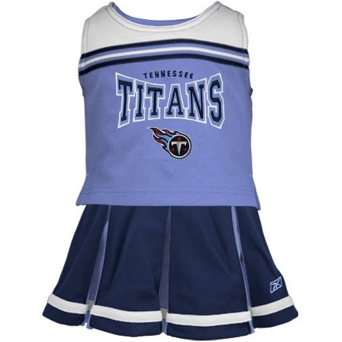 Reebok Tennessee Titans Light Blue Youth 2-Piece Cheerleader Dress (Large)