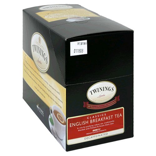 Twinings English Breakfast Tea, Decaffeinated, K-Cups for Keurig Brewers, 25-Count Boxes (Pack of 2)