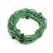 Glass Beads and Elastic Green Bracelet 