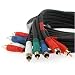 Eforcity Black 25 foot 5 RCA Component Video Cable