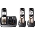 Panasonic KX-TG6543B DECT 6.0 PLUS Expandable Digital Cordless Answering System with 3 Handsets