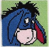 EEYORE NEEDLEPOINT KIT-4-3/4X4-3/4 10 MESH STITCHED IN YARN