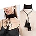 SUNSCSC Punk Gothic Long Black Velvet Chain Necklace Stretch Tattoo Choker Elastic Tassel Necklaces