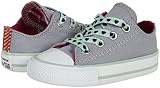Converse Girls' Chuck Taylor All Star Double Tongue Ox (Inf/Tod) - Lucky Stone - 8 Toddler