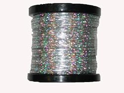 50 yd Clear w/ Silver Holographic CraftLace Spool