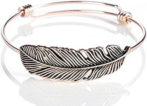 Thoughts To Share Expandable Feather Bracelet, Freedom