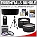 Essentials Bundle for Nikon D3200, D5100 & D5200 Digital SLR Camera and 18-55mm VR Lens with 3 (UV/FLD/CPL) Filters + Hood + Tripod + Tele/Wide Lenses + ML-L3 Remote Kit