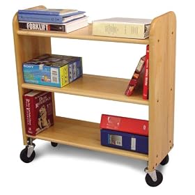 Library Book Truck - Natural Maple by Catskill Craftsmen