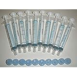 BAXA ExactaMed Oral Liquid Medication Syringe 3cc/3mL 10/PK Clear Medicine Dose Dispenser With Cap Exacta-Med BAXTER Comar Latex Free