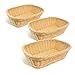 Colorbasket Hand Woven Waterproof Rectangular Basket, Natural Color