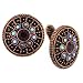 Unique Filigree Opulent Copper Color Clip Earrings