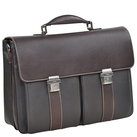 Picard Attaché-case en cuir, compatible classeur A4, 43 x 33 x 15 cm Picard Attaché-case en cuir, compatible classeur A4, 43 x 33 x 15 cm