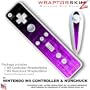 Nintendo Wii Remote Controller Skins - Fire Flames on Purple WraptorSkinz TM Kit by TuneTattooz TM