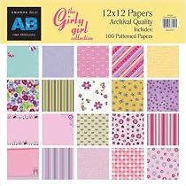 Amanda Blu 12''X12'' Paper Pad 100/-Girly Girl