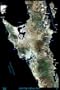 Central Baja California, Mexico: The Satellite poster map. Includes roads & towns! 24"x36" glossy