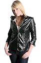 N14 New Womens Black Zip Up Snake Print Jacket Size 10-12 UK