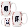 Detroit Tigers MLB 2pc Ceramic Gameball Mug Set - Primary Logo Detroit Tigers MLB 2pc Ceramic Gameball Mug Set - Primary Logo