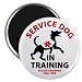 SERVICE DOG IN TRAINING ANIMAL Medical Alert 2.25 Fridge Magnet