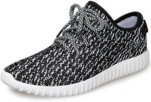WULAODA Unisex Couple Fashion Sneakers Breathable Athletic Sports Shoes Black Whitewomen 5(M)Us 35Eu