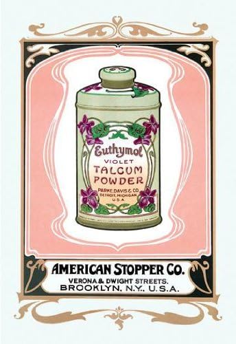 Euthymol Violet Talcum Powder 12x18 Giclee on canvas