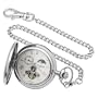 Charles-Hubert, Paris Stainless Steel Automatic Pocket Watch