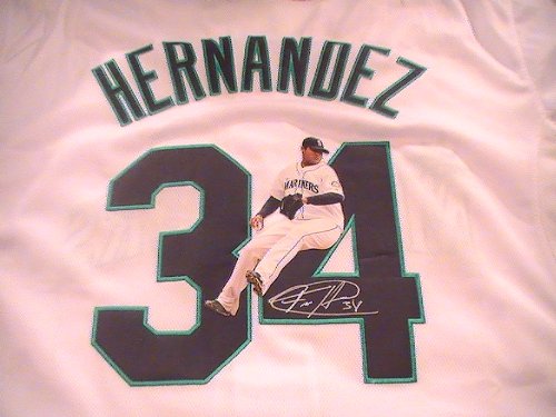 FELIX HERNANDEZ SIGNED AUTOGRAPHED JERSEY SEATTLE MARINERS COA + HOLOGRAM