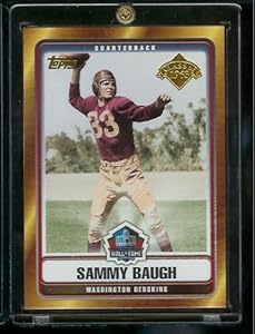 2006 Topps Sammy Baugh Washington Redskins Hall of Fame Limited Edition Football Card - Class of 1963 - Mint Condition - Shipped In Protective ScrewDown Display Case!